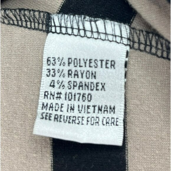 Ava & Grace Women's Maxi Skirt M Brown Black Striped Polyester Rayon Spandex - Picture 4 of 4